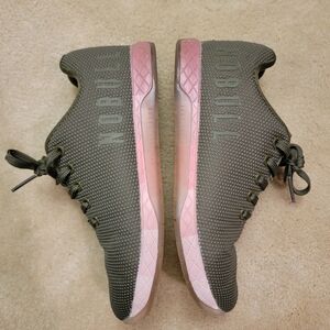 NOBULL Women's Olive and Pink Trainers